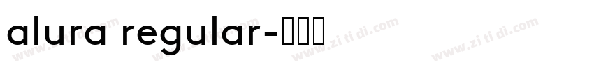 alura regular字体转换